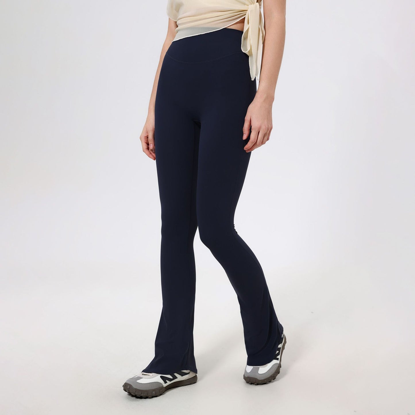Lamshop High Waist Skinny Cloud Horseshoe Pants Slim Anti-Curl Yoga Pants Women's Hip Lifting Running Sweatpants Fitness