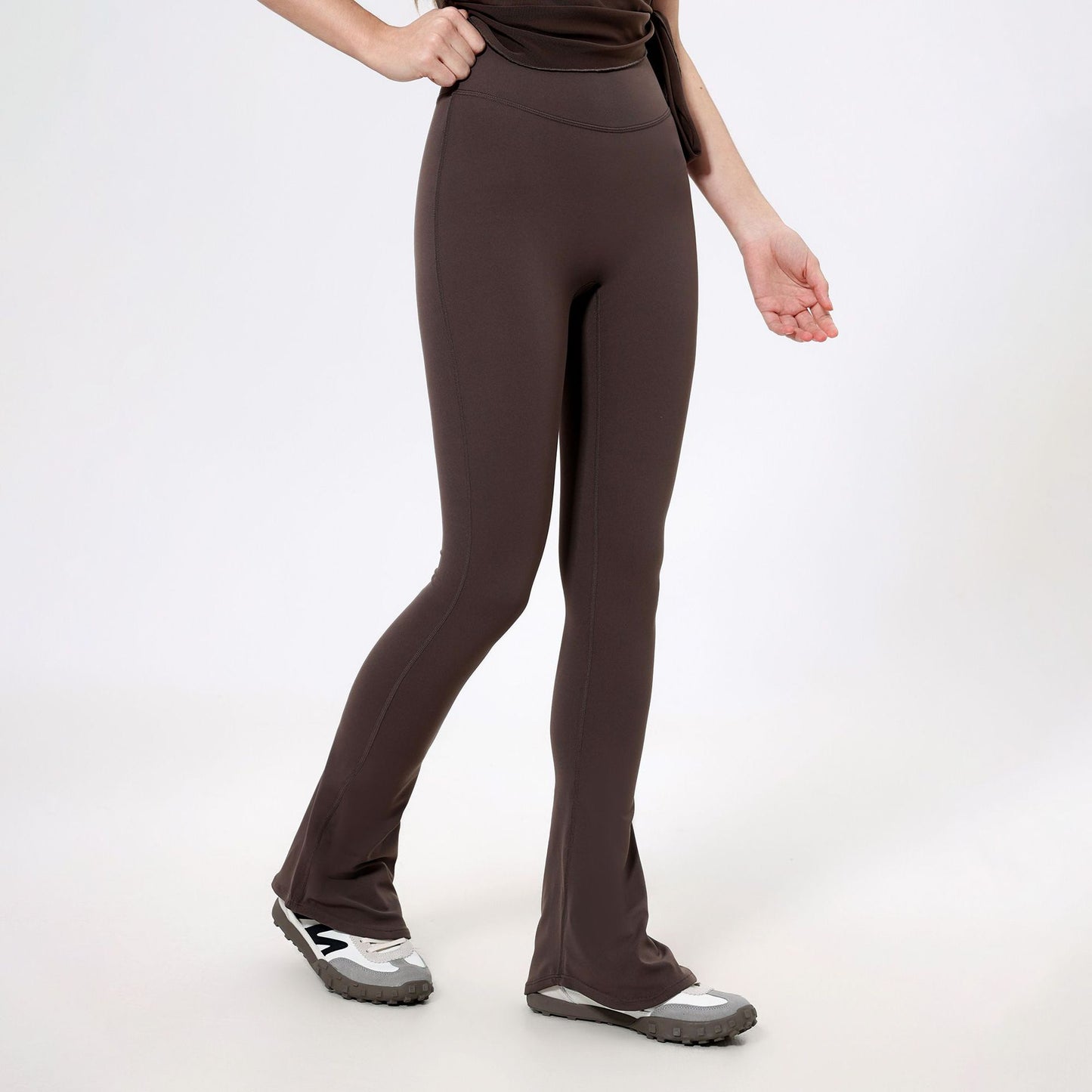 Lamshop High Waist Skinny Cloud Horseshoe Pants Slim Anti-Curl Yoga Pants Women's Hip Lifting Running Sweatpants Fitness