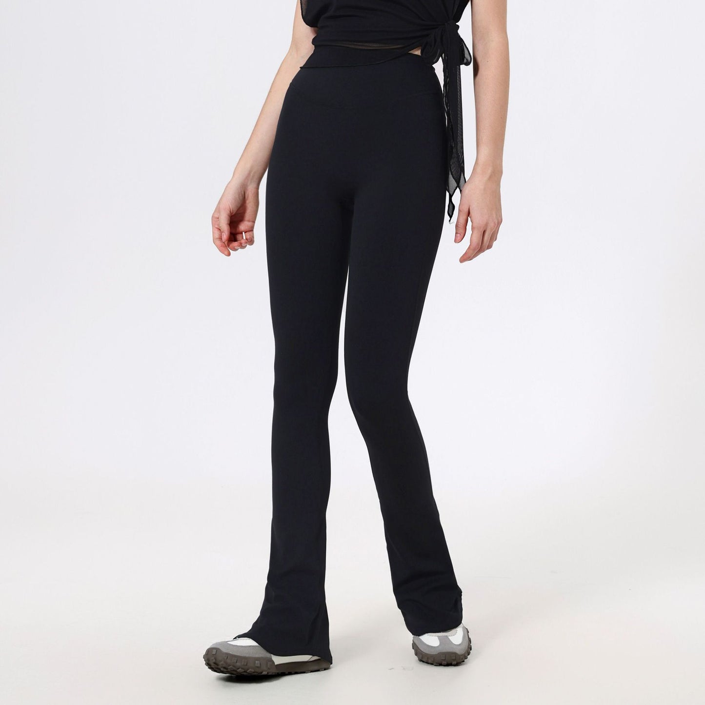 Lamshop High Waist Skinny Cloud Horseshoe Pants Slim Anti-Curl Yoga Pants Women's Hip Lifting Running Sweatpants Fitness