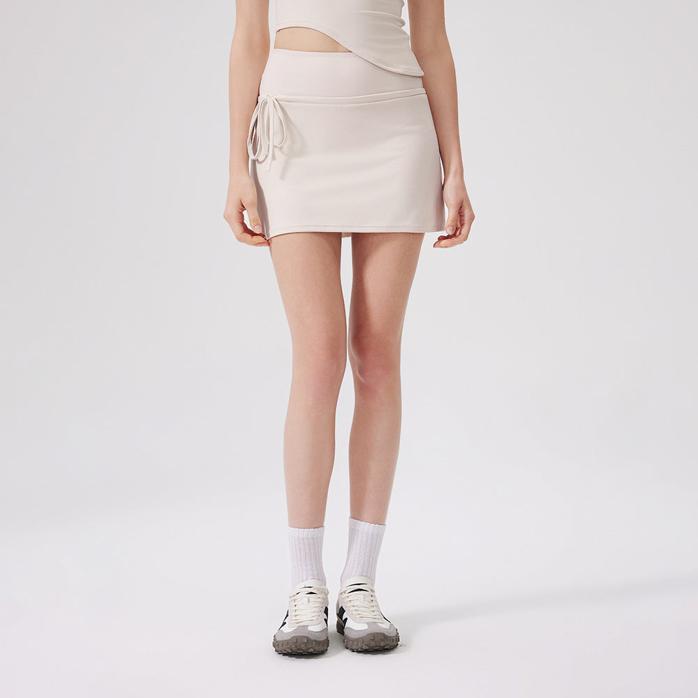 Women's fake two anti-light badminton tennis skirt Fitness pants Yoga skirt