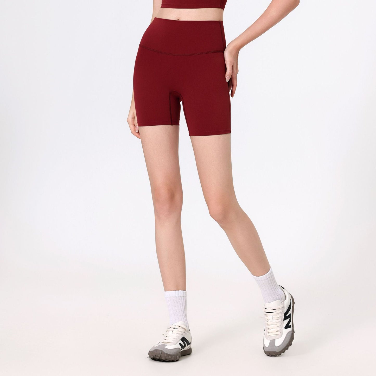 Lamshop high waist peach hip lift cloud yoga pants women's sports quick-drying leggings slim outer wear fitness pants riding