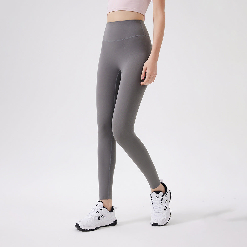 MAD LION Buttocks No Size Naked Yoga Pants Women's DIY High Waist Belly Sports Buttocks Fitness Pants Yoga Pants
