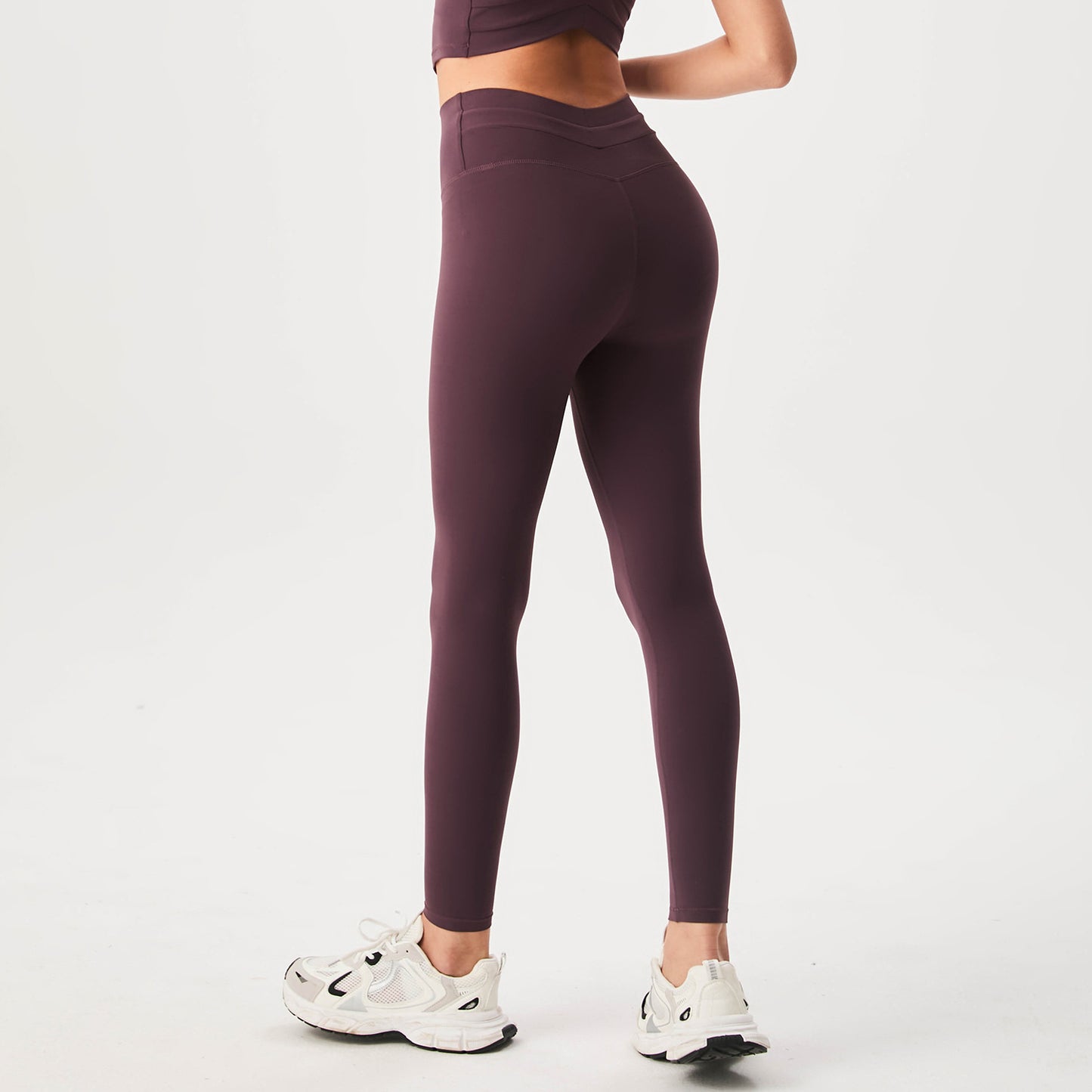 Women's high waist peach buttocks no embarrassment line outdoor