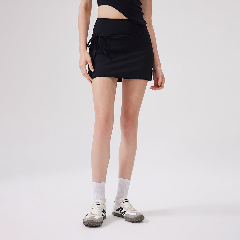 Women's fake two anti-light badminton tennis skirt Fitness pants Yoga skirt