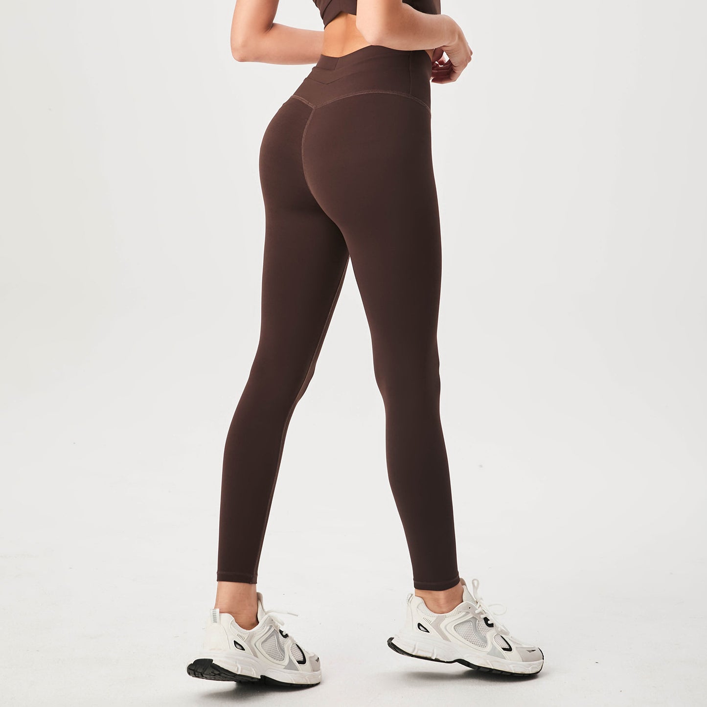 Women's high waist peach buttocks no embarrassment line outdoor