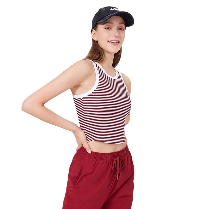 Lamshop European and American outer wear fixed cup yoga clothes top shoulder straps gathered belly sports bra running fitness clothes underwear