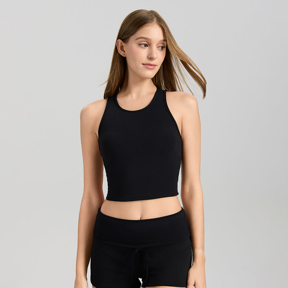 Mad lion cloud feel knotted back yoga bra women's shockproof yoga top outerwear running bra fitness yoga vest