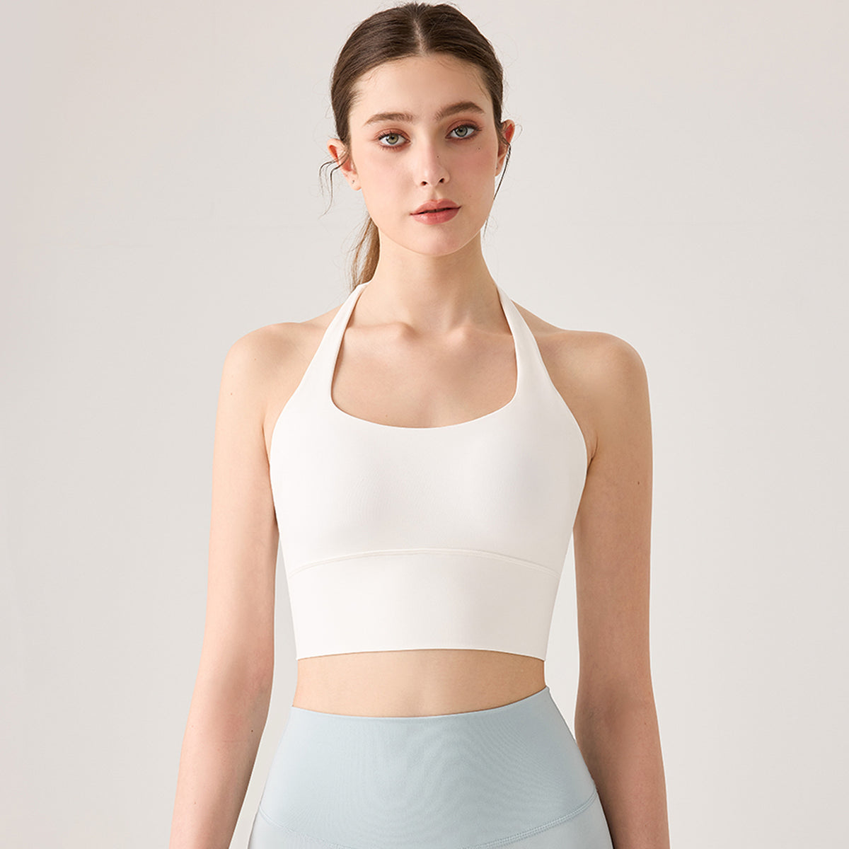 Mad lion yoga halter top women's fitness sports high elasticity beautiful back bare feeling small breast intimates