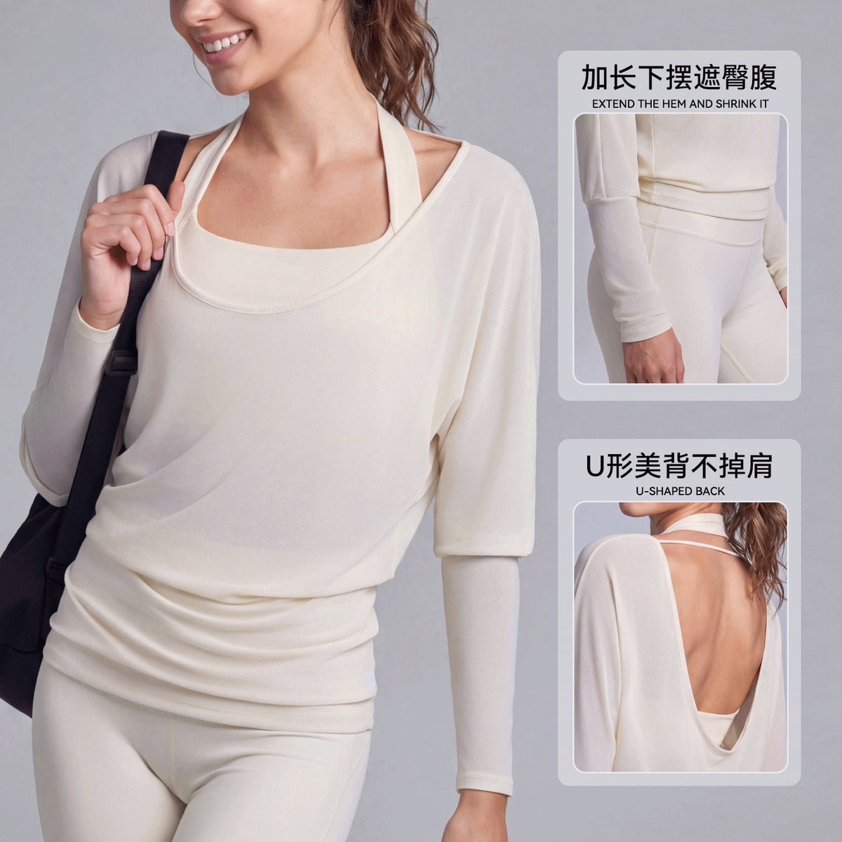Mad lion new barre-style yoga top: durable mesh cover-up for women - hip and thigh coverage, breathable, and figure-flattering