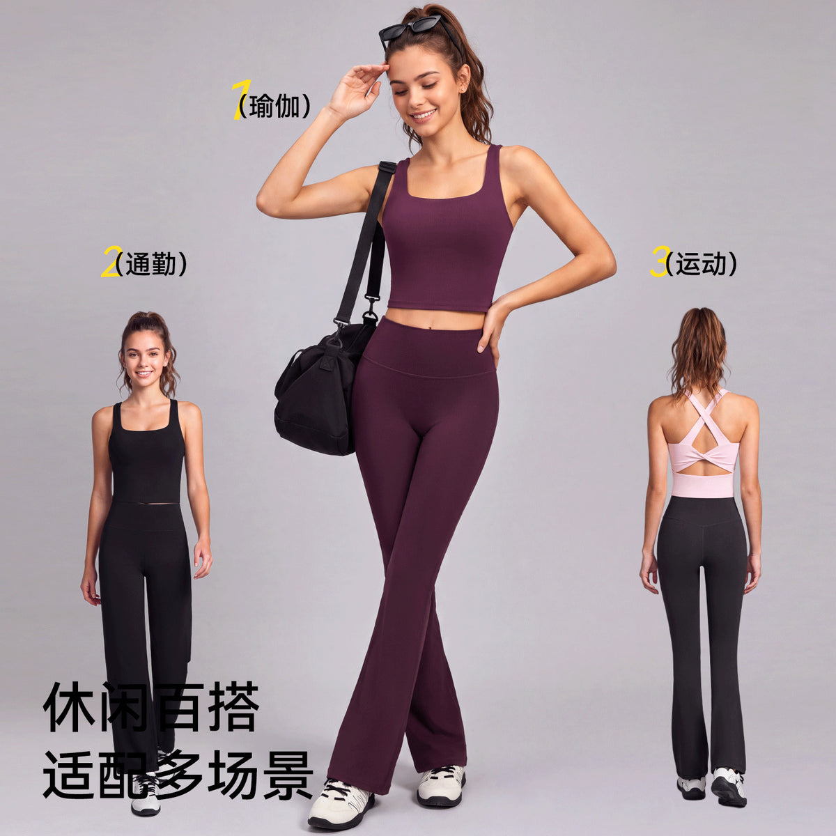Mad lion cross-border yoga top: sexy butterfly criss-cross twist knot design, high-impact sports bra with built-in padding