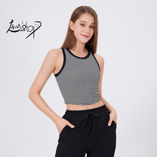 Lamshop European and American outer wear fixed cup yoga clothes top shoulder straps gathered belly sports bra running fitness clothes underwear